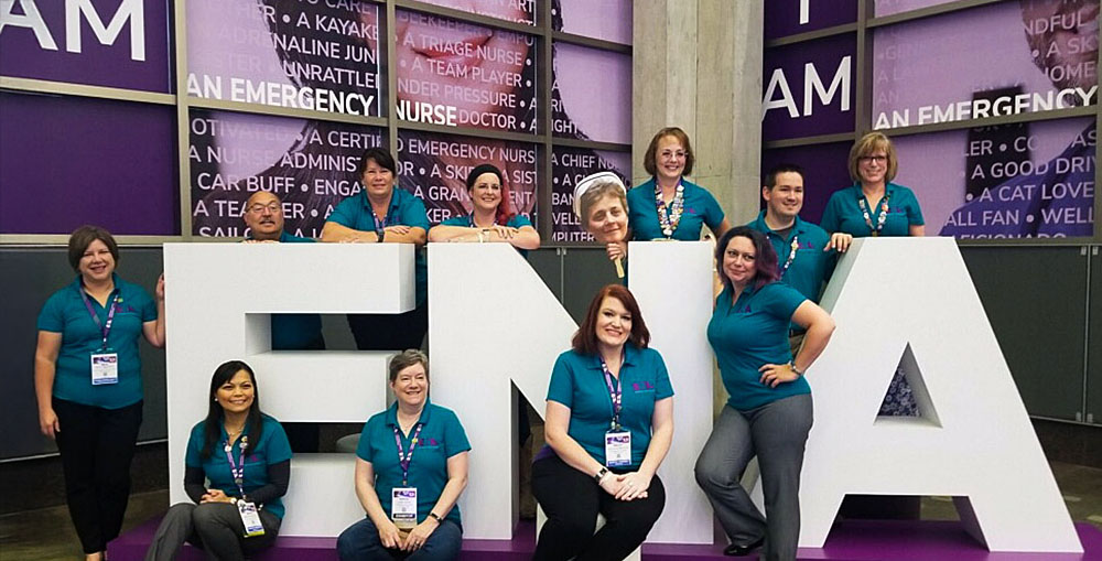 nurses at ENA event