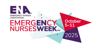 Emergency Nurses Week logo. October 5 to 11, 2025.